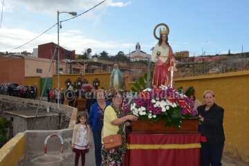 Misa y procesión religiosa en Caserones Bajos y Cendro (Foto TA)